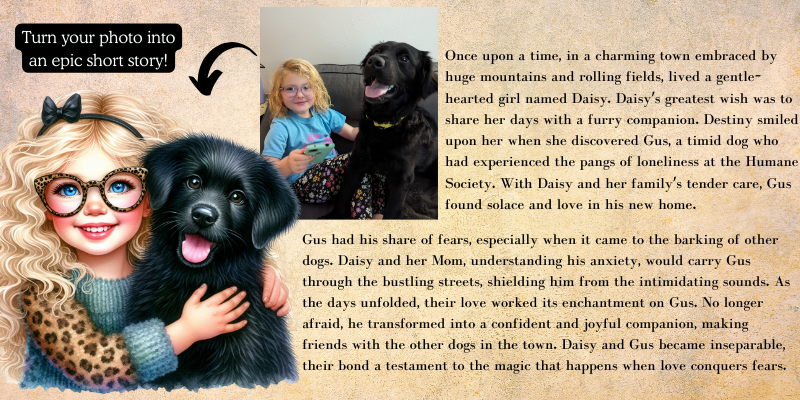 Once upon a time there lived a girl and her dog Gus. (800 x 400 px).png